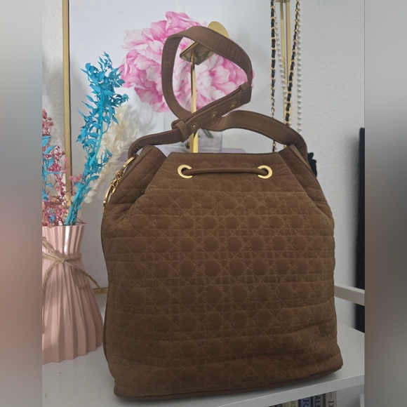 Dior Brown Shoulder Bag with Gold Accents - Picture 7 of 10